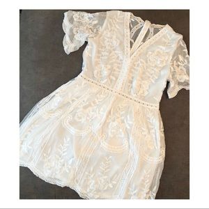 White Lace A-Line Summer Sundress